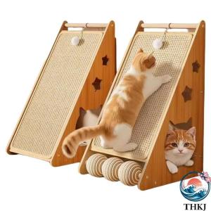 猫 爪とぎ 縦型 立ったまま 三角形 壁 つめとぎ 爪研ぎ 爪磨き 爪とぎボード ストレス解消 おしゃれ ねこ ネコ キャット おもちゃ ペット用品 使いやすい