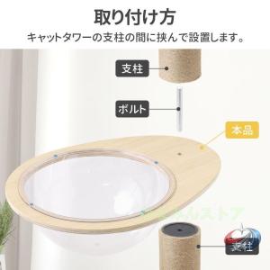 キャットタワー 宇宙船 透明カプセル キャット...の詳細画像3