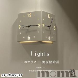 壁掛け時計 両面壁時計 インテリア 静音 壁掛け...の商品画像