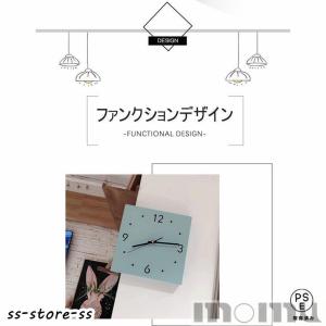 壁掛け時計 両面壁時計 インテリア 静音 壁掛...の詳細画像2