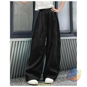ワイドパンツ ダンスパンツ 夏パンツ ロングパ...の詳細画像1