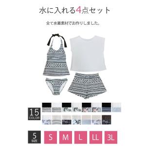 水着 レディース 体型カバー ママ水着 30代...の詳細画像5
