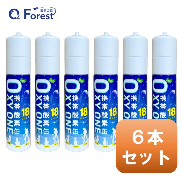 酸素缶 携帯酸素 携帯酸素缶 [ OXY ONE ] 6本セット 携帯酸素ボンベ 携帯酸素スプレー ...