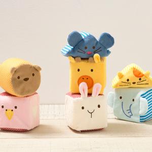 ふわふわアニマルブロック 積み木 おもちゃ ふわふわ