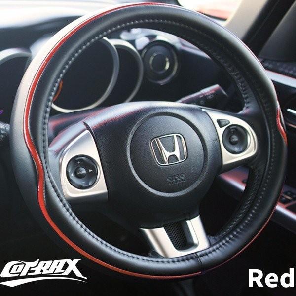 【COTRAX】ハンドルカバー スポーツタイプ/パイピング PVCレザー ステアリングカバー かっこ...