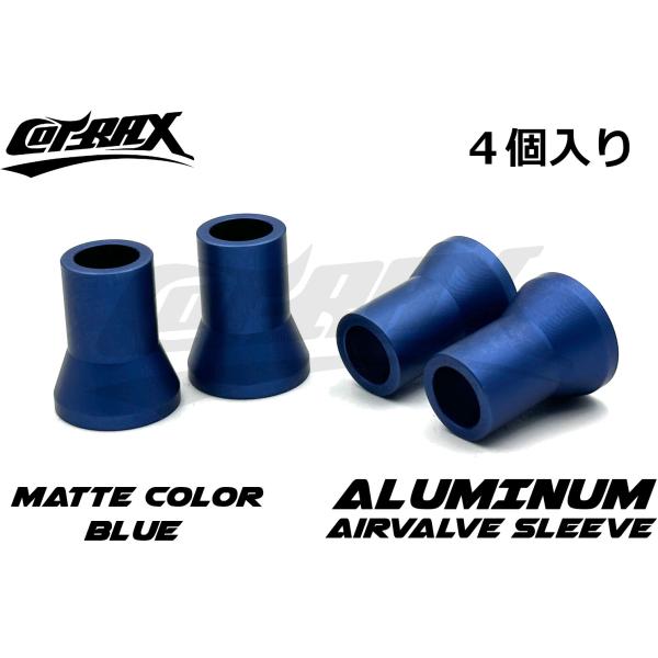 【COTRAX】アルミエアバルブスリーブ 4個set TR413 ゴムバルブ用 軽量アルミ製 エアバ...