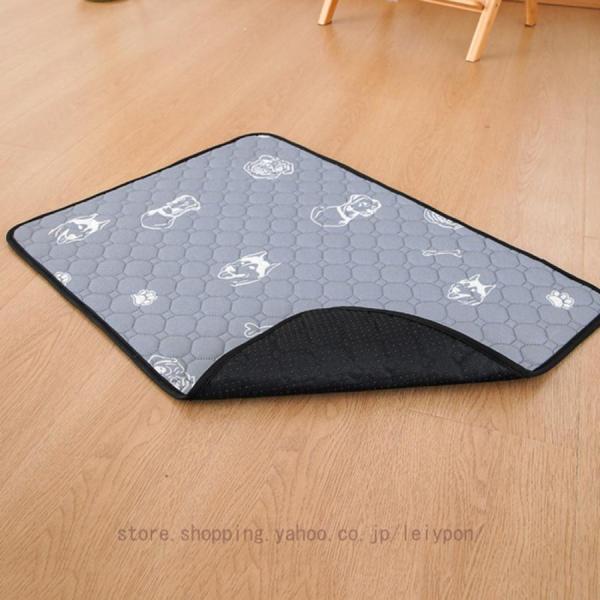 ケージ用マット 防水シート 滑り止め付き おしゃれなデザイン フローリング用 犬用トレーニング 保温...