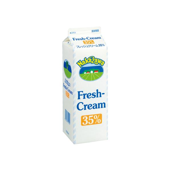 &lt;冷蔵&gt;中沢乳業 フレッシュクリーム 35% 1000ml