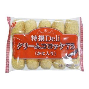 &lt;冷凍&gt;ニチレイ 特撰デリCコロッケかに (75g×10)