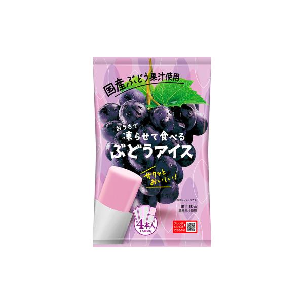 おうちで凍らせて食べる ぶどうアイス 70g×4袋入