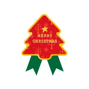 和気 シール クリスマス 金 リボン付き