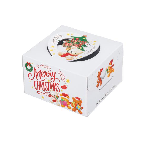 ケーキ箱 キャリーデコ ベアメリー 6号(トレーなし)