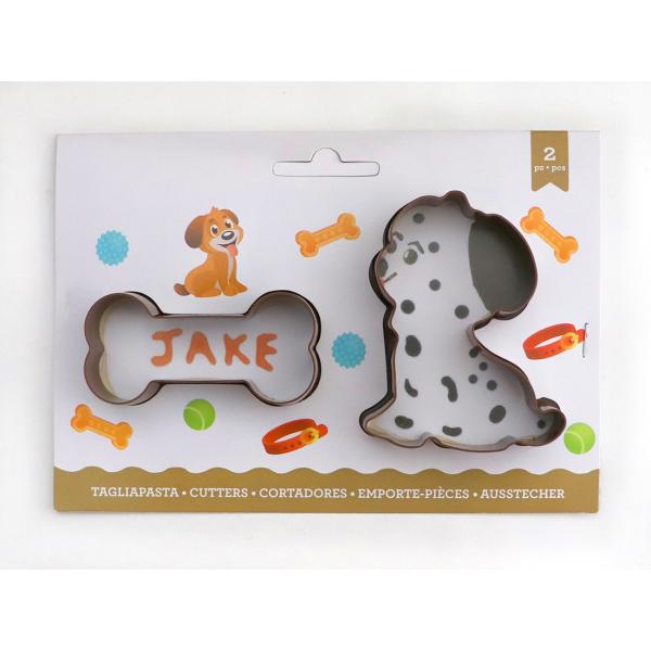 クッキー抜型 2個セット (ほね・いぬ)