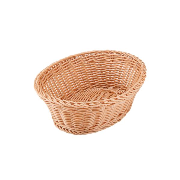洗えるバスケット ルンド オーバル キャラメル