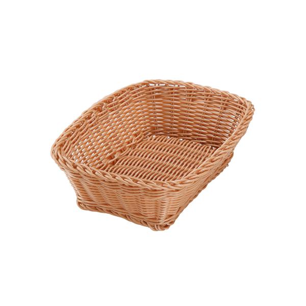 洗えるバスケット ルンド レクタングル M キャラメル