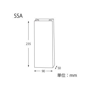 角底袋 ファンシーバッグ SSA 白無地の詳細画像1