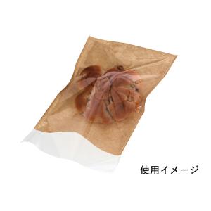 窓付フラットバッグ 160×200 フラップ付 未晒の詳細画像2