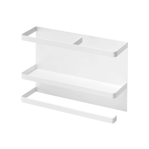 Tower マグネットキッチンペーパー&amp;ラップホルダー ホワイト