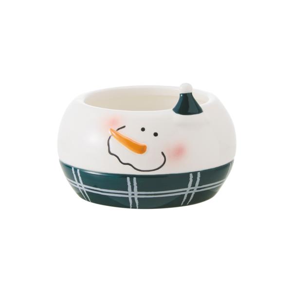 デザートカップ スノーマンチェック