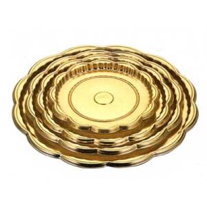 800枚】直径180mm ケーキトレー ゴールド 5寸 金トレーL 丸型 金