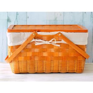 木製 蓋付きバスケット（大）