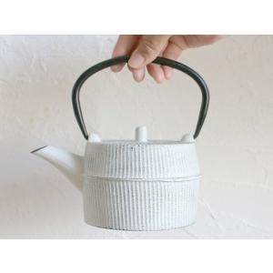 cotta 鉄器急須 ストライプ 白黒