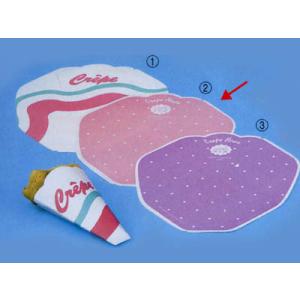 【少量販売】変形型クレープ包装紙 (ピンク)【10枚】