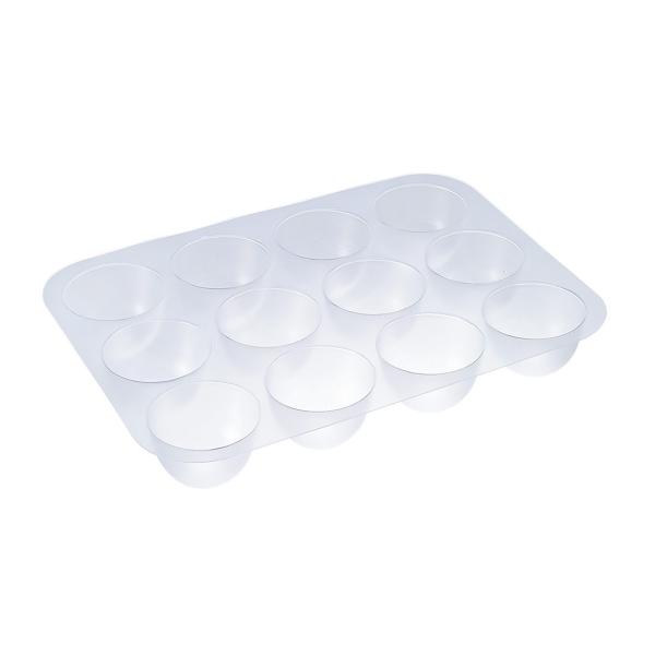 【少量販売】PP 涼まんじゅう 35径 12個流し型【1枚】