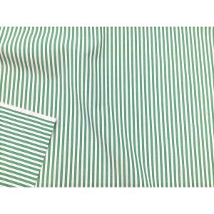 お買い得!190円布 ストライプ 緑×白の詳細画像1