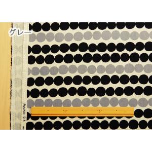 水玉柄 生地 コットンリネン 2色のドット 北...の詳細画像2