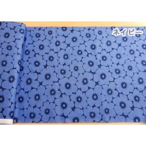花柄 生地 オックス デニム調 北欧風 布 子...の詳細画像1