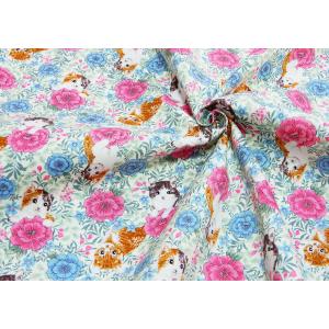 生地 猫柄 ねこ 布 お花畑のにゃんこ アニマ...の詳細画像3