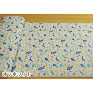 生地 魚 布 かわいい海の仲間たち くじら さ...の詳細画像1