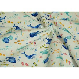生地 魚 布 かわいい海の仲間たち くじら さ...の詳細画像3