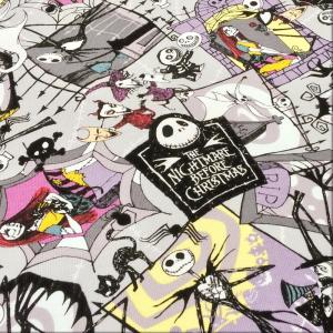 生地 ナイトメア ビフォア クリスマス オックス ディズニー キャラクター オックス 子供 綿 布 布地 110cm幅 商用利用不可 メール便2mまで 爆買