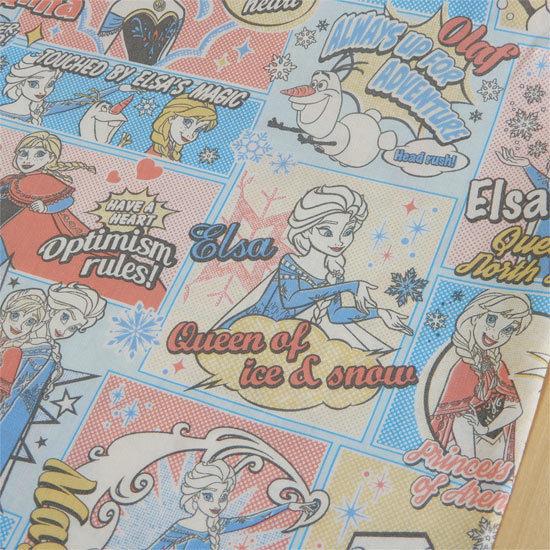 アナ雪 生地 アナと雪の女王 綿 シーチング ディズニー 布 キャラクター 子供 布地 110cm幅...