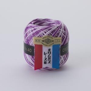 レース糸 金票 40番レース糸 10g ボカシ 67番色 オリムパス Olympus 綿