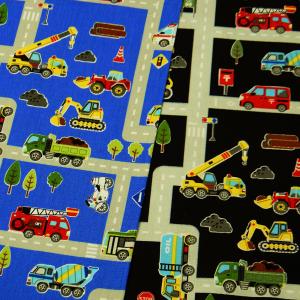 生地 車 働く車 男の子 消防車 CB ポプリン...の商品画像