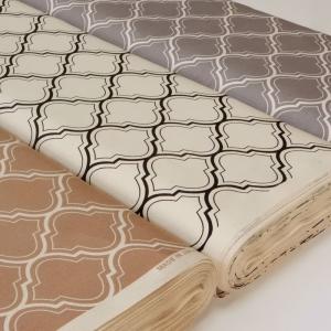 オックス 生地 北欧風 モロッカン 布 おしゃれ 綿 ベージュ 生成り グレー 布地 北欧柄 110cm幅 商用利用可能 メール便2mまで