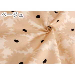 リップル生地 子供 浴衣 北欧風 花柄 シーズ...の詳細画像4