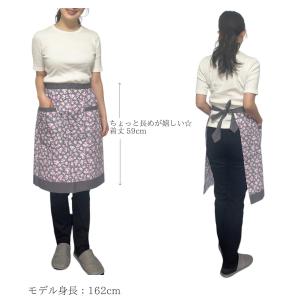 日本製 モダンプリントサロンエプロン 百貨店 ...の詳細画像4