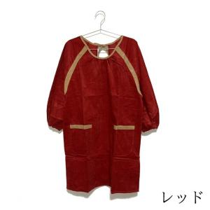軽くてあったかコールテンラインかっぽう着 かわ...の詳細画像2
