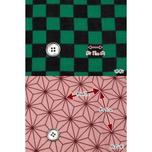 ダブルガーゼ 市松&麻の葉(単位50cm)の詳細画像2