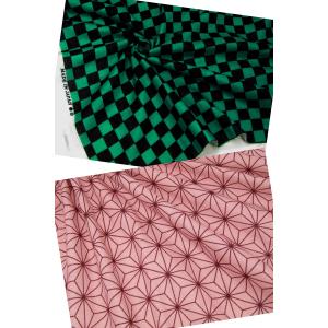 ダブルガーゼ 市松&麻の葉(単位50cm)の詳細画像3