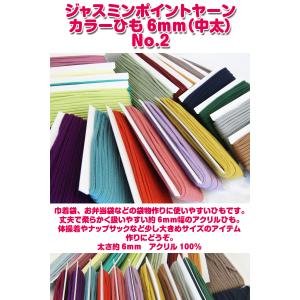 ジャスミン ポイントヤーンカラーひも6mm【中...の詳細画像1