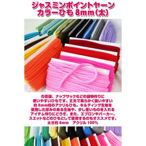 ジャスミン ポイントヤーンカラーひも8mm【太...の詳細画像1