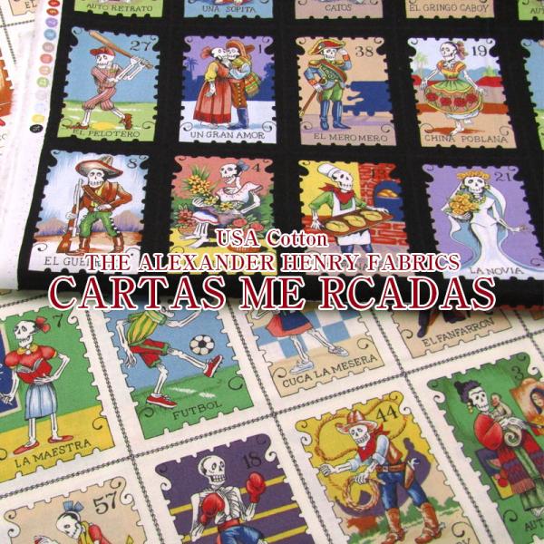 USAコットン THE ALEXANDER HENRY FABRICS CARTAS ME RCAD...