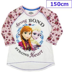 送料無料 Disney ディズニー プリンセス アナと雪の女王 アナ雪 子供服 ジュニア Tシャツ カットソー 五分袖 150cm｜couchetot-for-child