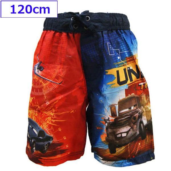 送料無料 UV50 カーズ ディズニー 子供 キッズ 水着 トランクス水着 サーフパンツ 6 約12...