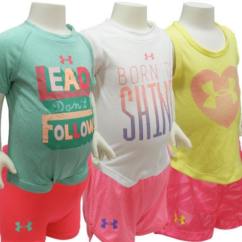 UNDER ARMOUR ベビー服 ロンパース ボディスーツ 半袖 上下セット 60cm 70cm ...